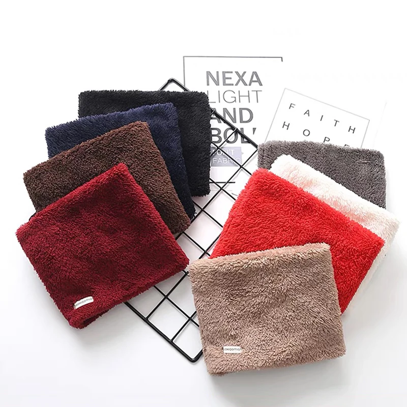 Velvet Girls Neck Scarf Toddler Winter Scarf Thick Warm Boys Baby Plush Collar Children Ring Winter Accessories