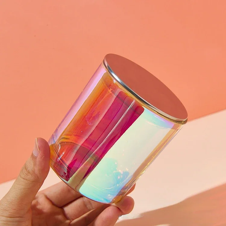 Jars for Candles Colored Transparent Candle Cup Candle Decoration Homemade Pot Cup Home Glass