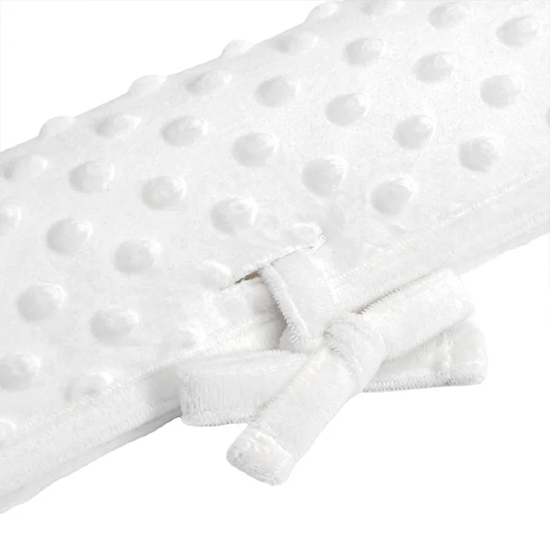 3Pcs Cotton Crib Protection Wrap Soft Material Baby Anti-bite Solid Color Baby Bed Fence Crib Guardrail Rail Cover crib bumper