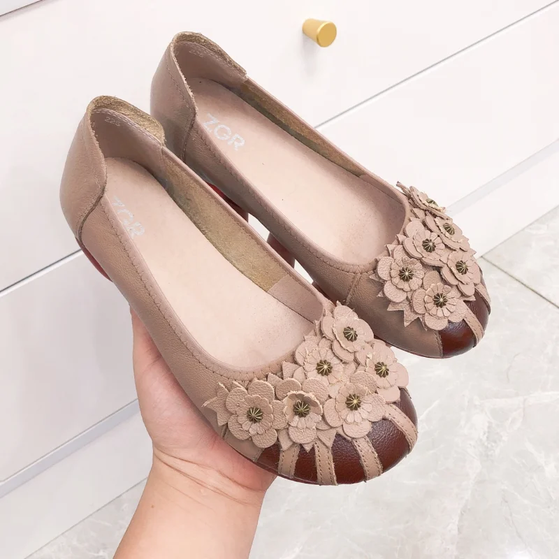 

Туфли женские на плоской подошве, модные классические винтажные туфли для мам, повседневные удобные нескользящие, оксфорды, весна 2023