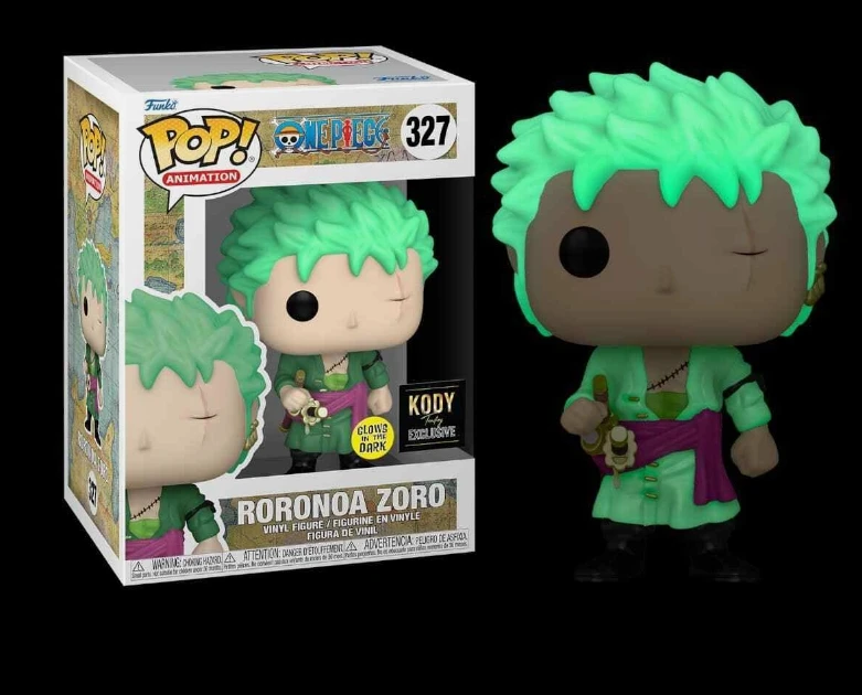 thumbnail image 1 of Funko pop nueva llegada one piece Roronoa zoro n.° 327 figura modelo juguetes para niños regalos de cumpleaños de Navidad, 1 of 5