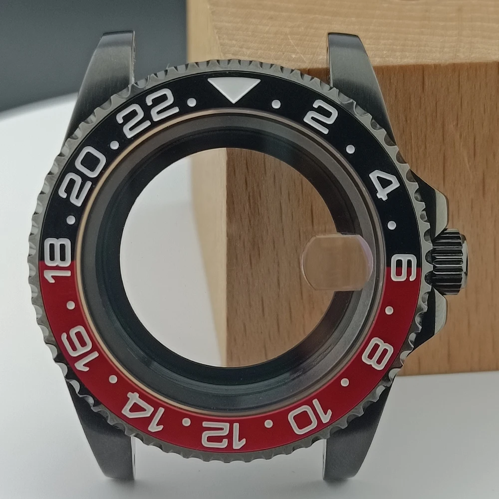 Premium 40.5MM Sapphire Glass GMT Case with Bidirectional Rotating Bezel for 28.5MM Dial and 20mm Strap