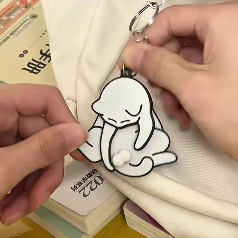 Lustiger Katzen Schlüsselbund Mit Dreh-Mechanismus