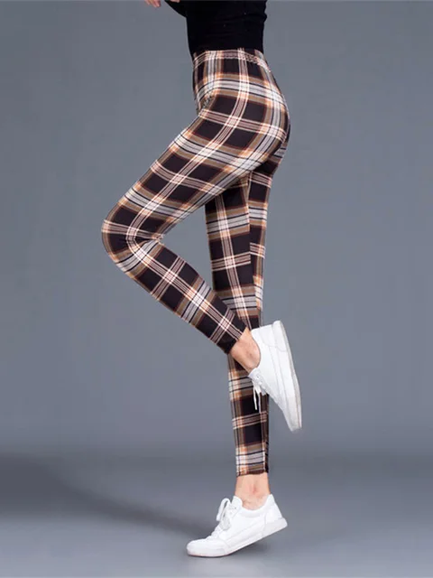 Plaid Leggings Women Sexy Pants Push Up Leggings Fashion Fitness Leggins Gym Sporting High Waist Trousers.jpg
