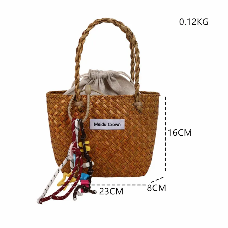 Bohemian Woven's Straw Handbag Women Summer Beach Bag