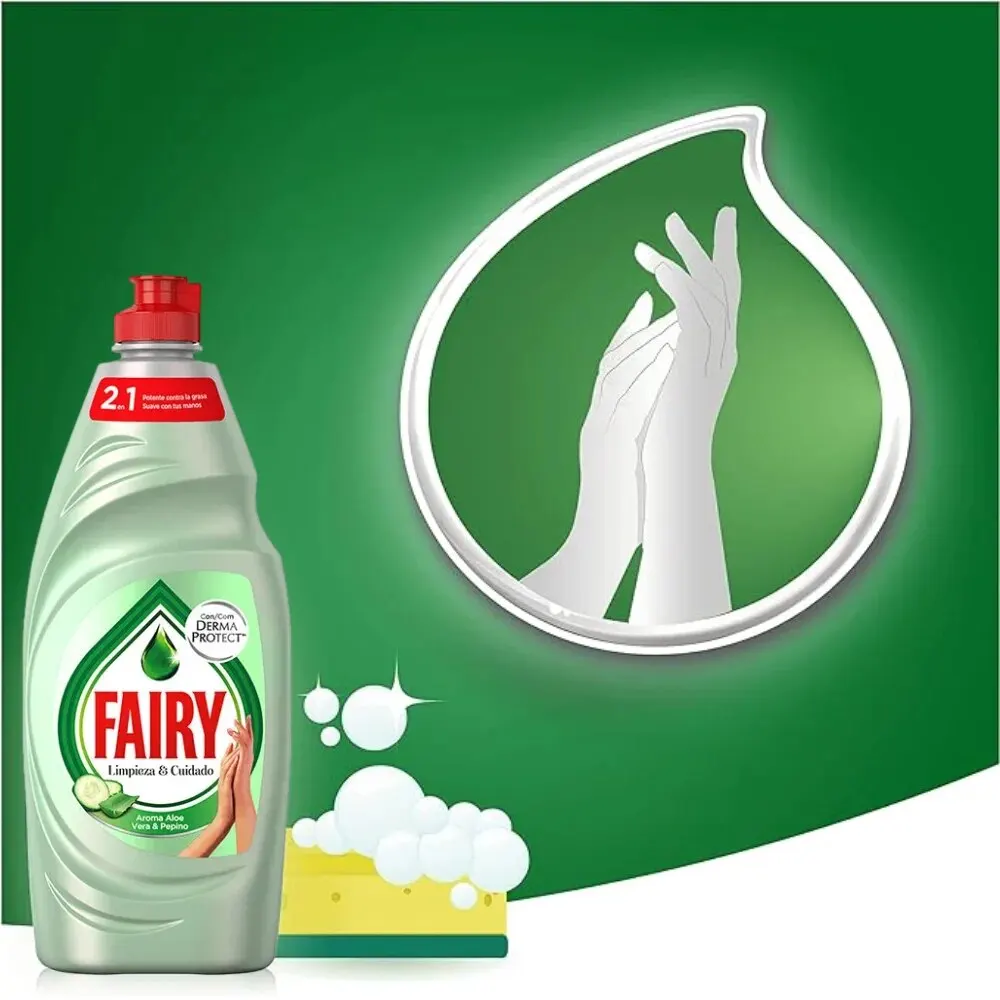 Fairy Lavavajillas a mano aroma aloe vera y pepino Limpieza