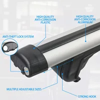Universal Roof Racks Cross Bar 118cm Vehicles Universal Luggage Rack With Safety Lock Alu 150kg 7