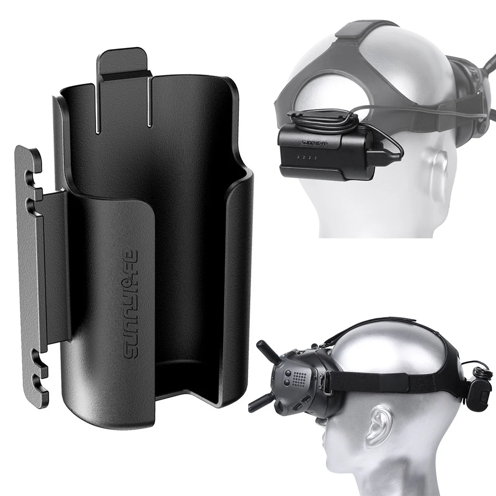 

Battery Holder For DJI AVATA FPV Headband Battery Storage Case Back Clip Holder Combo V2 Flying Glasses Accessories