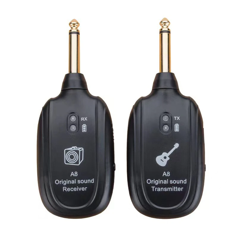 Wireless Guitar System Built In 4 Channels Wireless Guitar Transmitter Receiver For Electric Bass Violin Electric