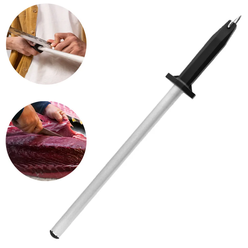 13inch Cut Sharpener Sharpening Rod Honing Steel Diamond Coated PP
