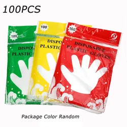 100 - Pack Food Grade Transparent Disposable Kitchen Gloves (Clear)