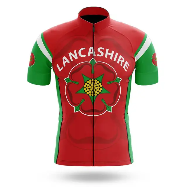 Men Lancashire Cycling Jersey Set 2021 UK Cycling Clothing Road Bike shirts Race Suit Bicycle