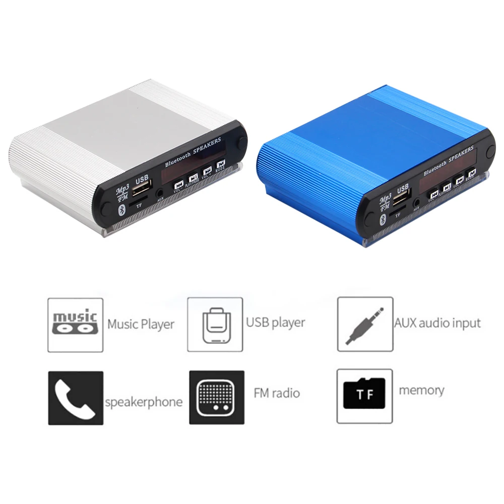 1pc DC 5V Wireless Bluetooth-compatib MP3 Decoder Board Module MP3 Player with Recording Function Support USB/SD/FM Audio Module