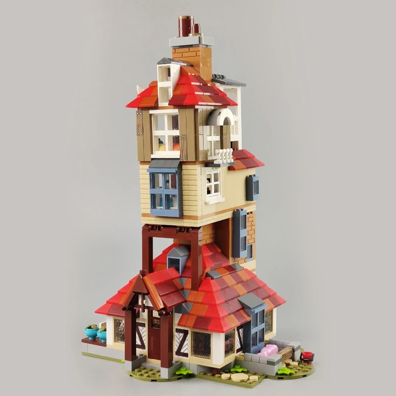 New Burrow Alley, high difficulty DIY building blocks interspersed and assembled, 75980 children's toy compatible building block 4