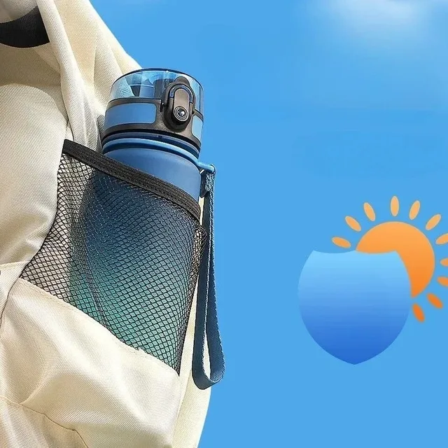 500/1000ML Large Capacity Sports Water Bottle Leak Proof Colorful Plastic Cup Drinking Outdoor Travel Portable Gym Fitness Jugs 6