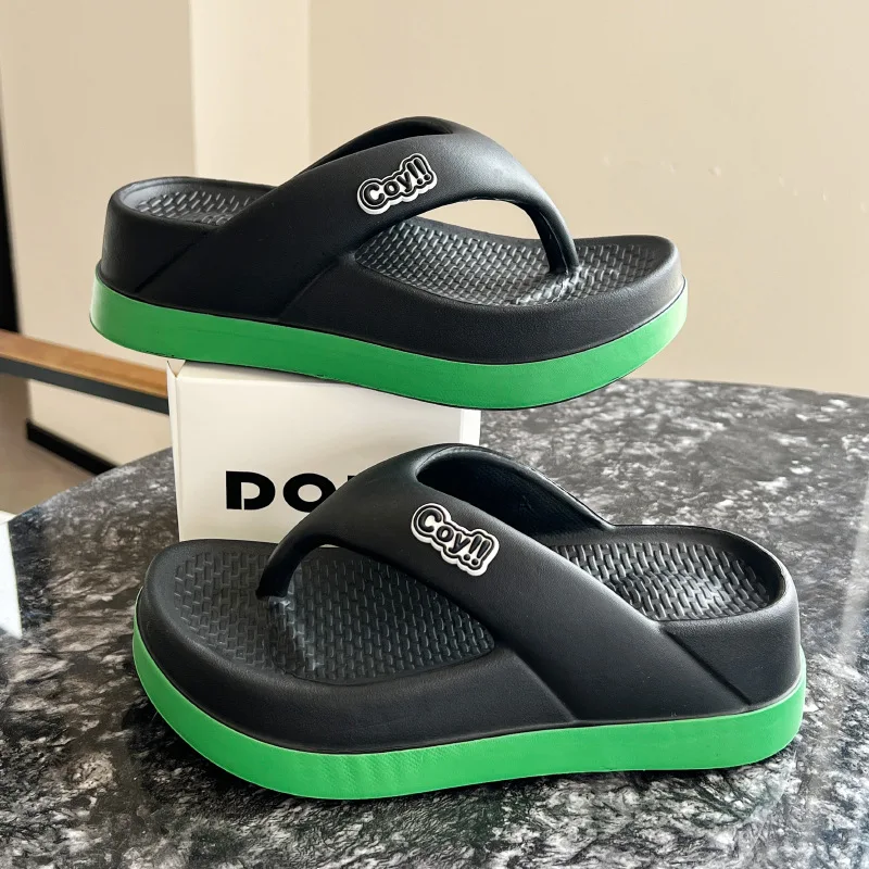 شباشب نسائية صيفية بارتفاع 3 سم صنادل صيفية غير قا...