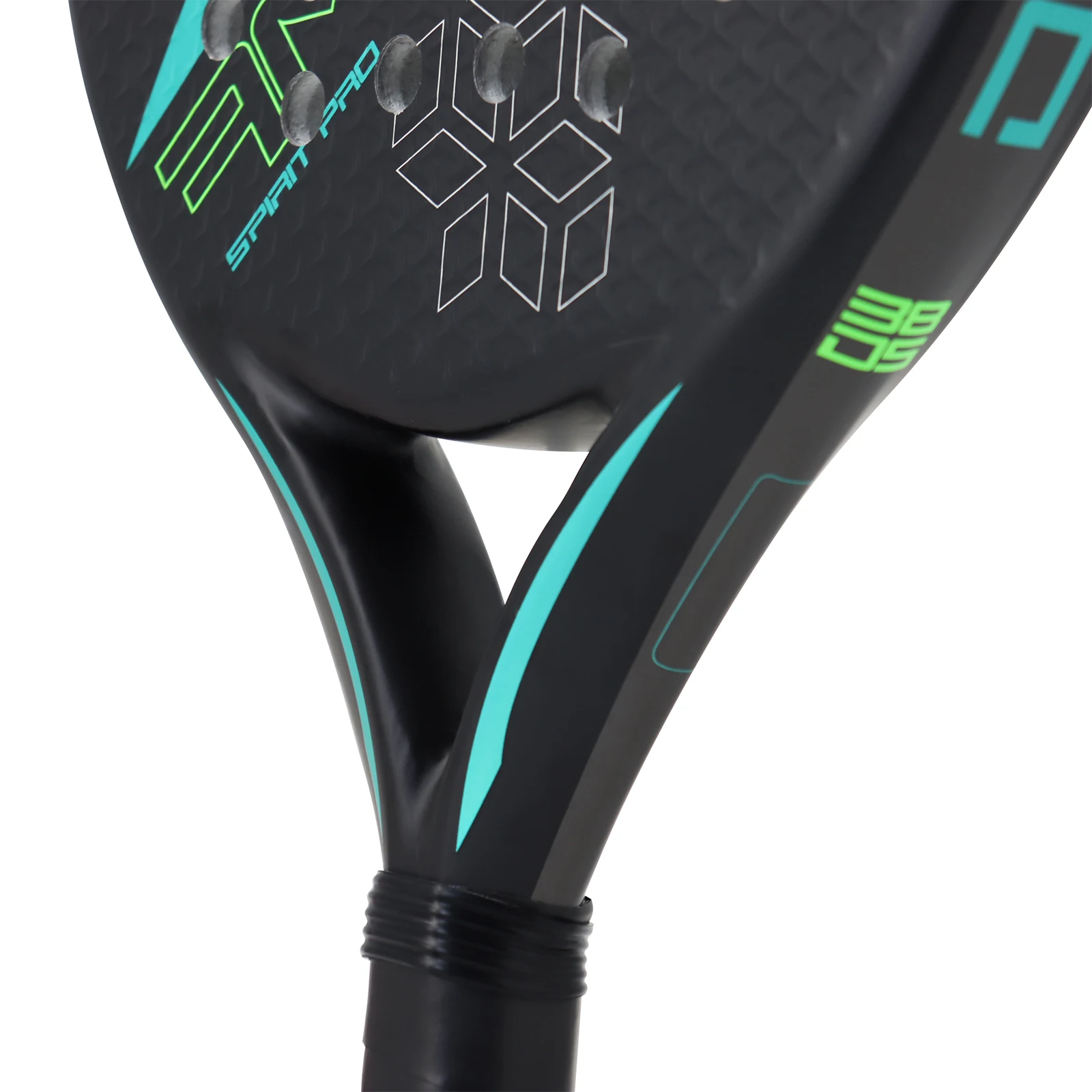 Padel Tennis Racket with Cover Bag Carbon Fiber EVA Teach Rubber Paddle