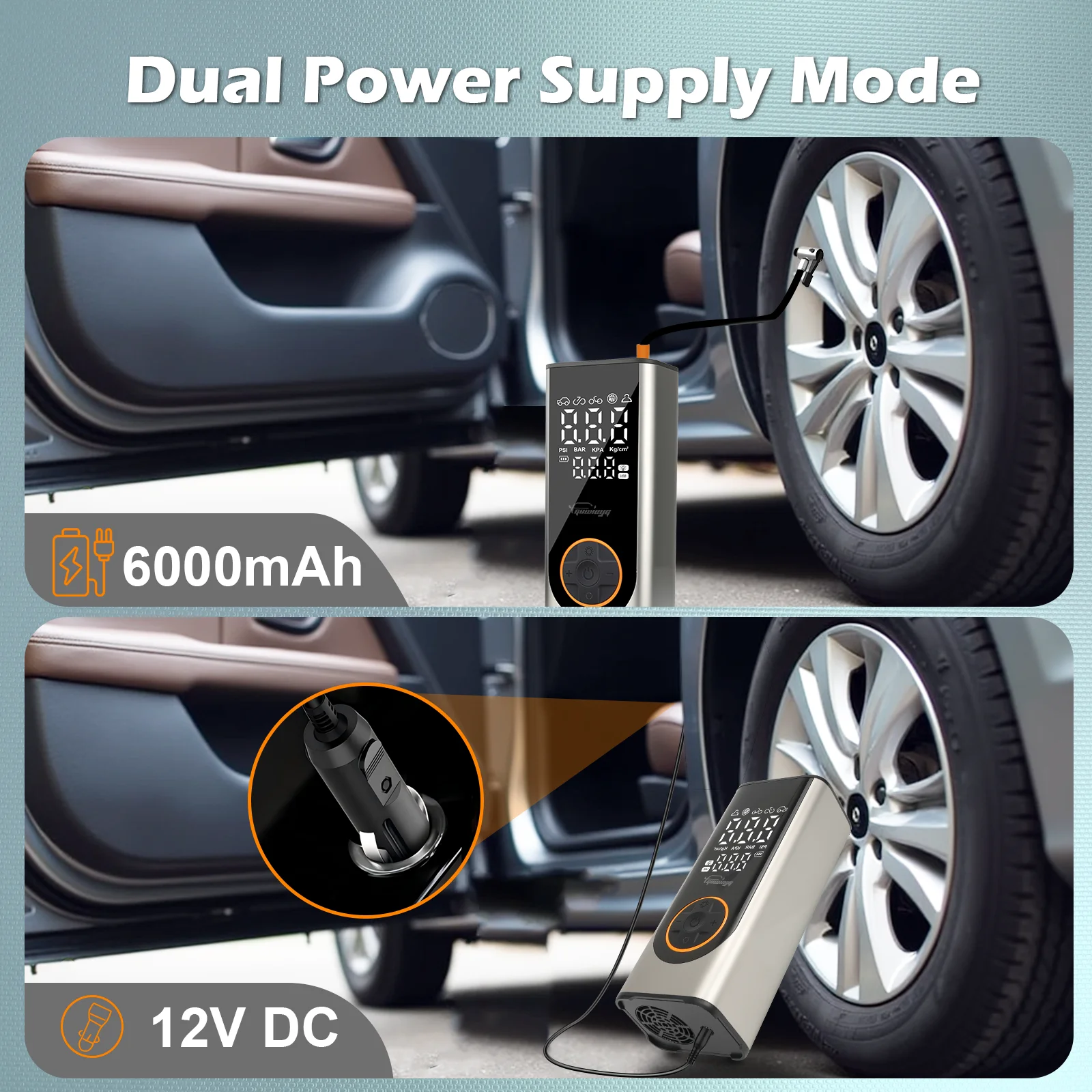 GUWIEYG ���� ���� ���� �޴�� ���� �������� - �ڵ���, ������, �������, ������ ���� 150PSI Ÿ�̾� ���÷����� - ����