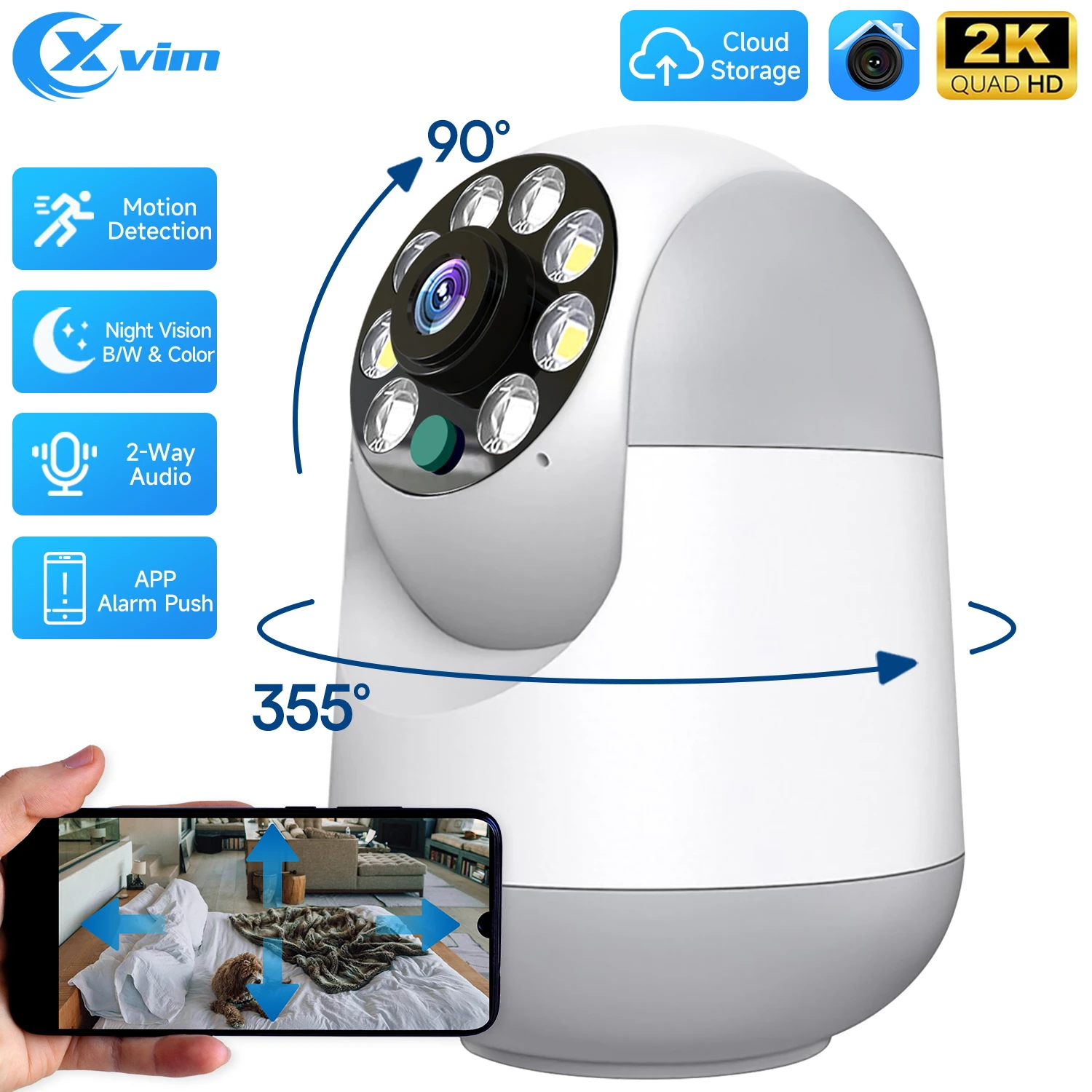 XVIM-3MP-WIFI-Surveillance-Camera-Home-Wireless-Baby-Pet-Security ...