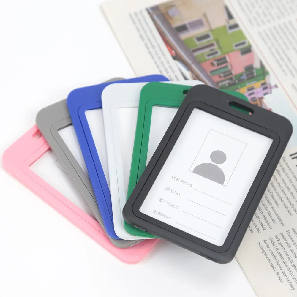Employee Plastic Card Cover Lanyard Work Card Holder Business ID Badge Holder Name Tag Bags Case wallet card holder,card holder,credit card holder,card wallet,id card holder,id card case,wallet card bag,business card holder,document card wallet,card sleeve