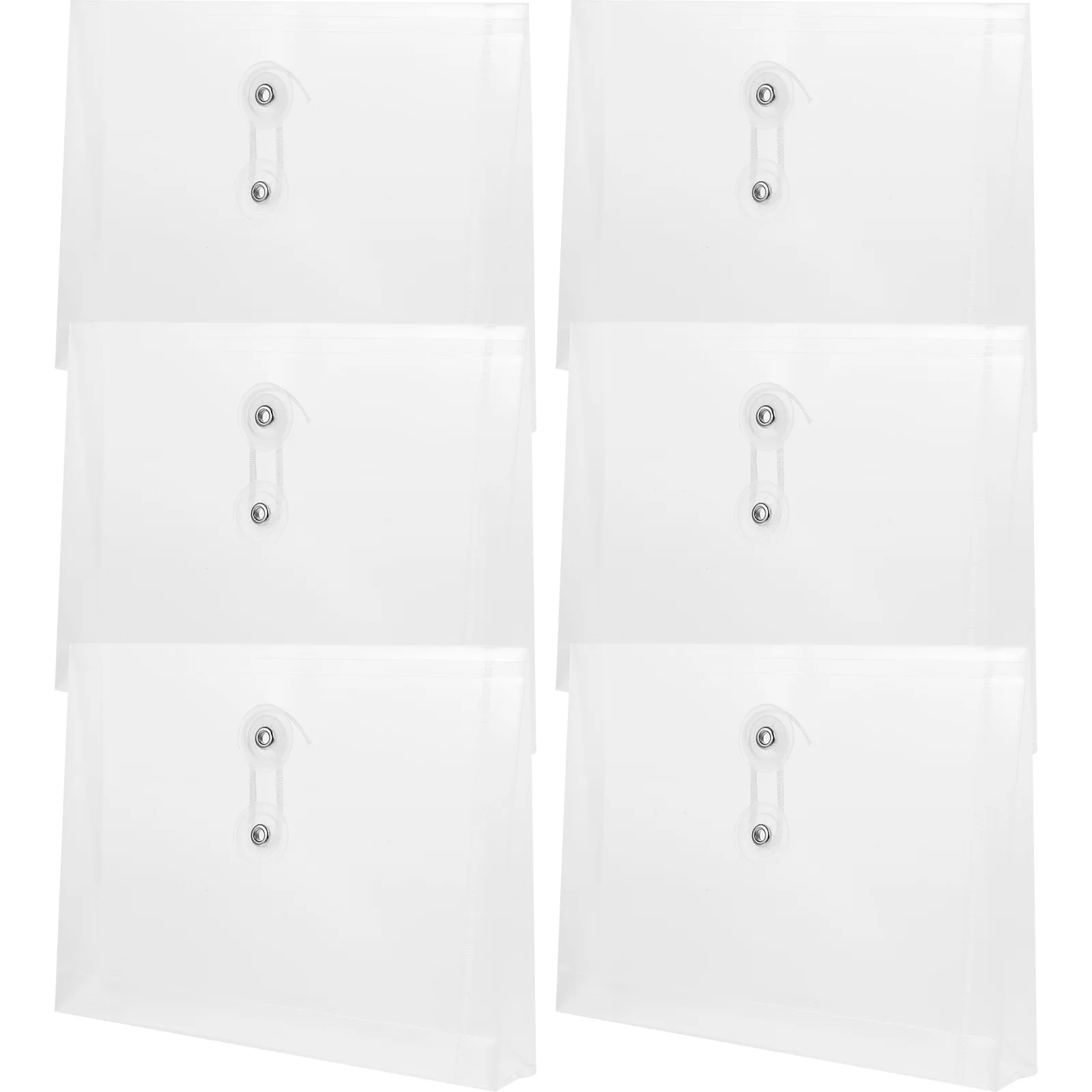 

PP веревка Расширенная трехмерная офисная сумка для хранения файлов 6 шт. в упаковке