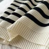Summer Striped Beach Knitted Dress O Neck Short Sleeves Chic Hotsweet Slim Sundress Streetwear Y2K Bodycon Midi Dress 3