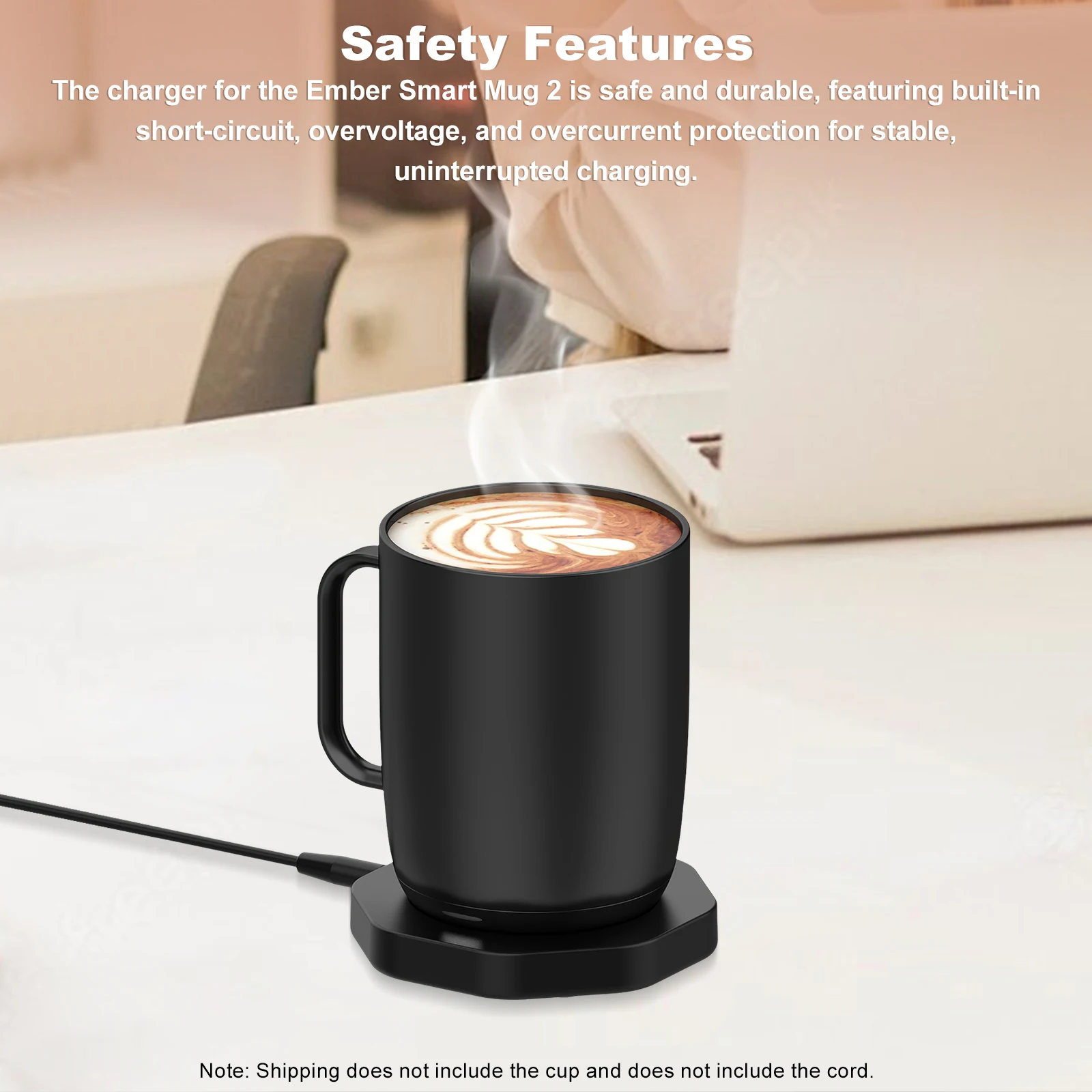 Wireless Charging Coaster for Smart Temperature Control Mugs