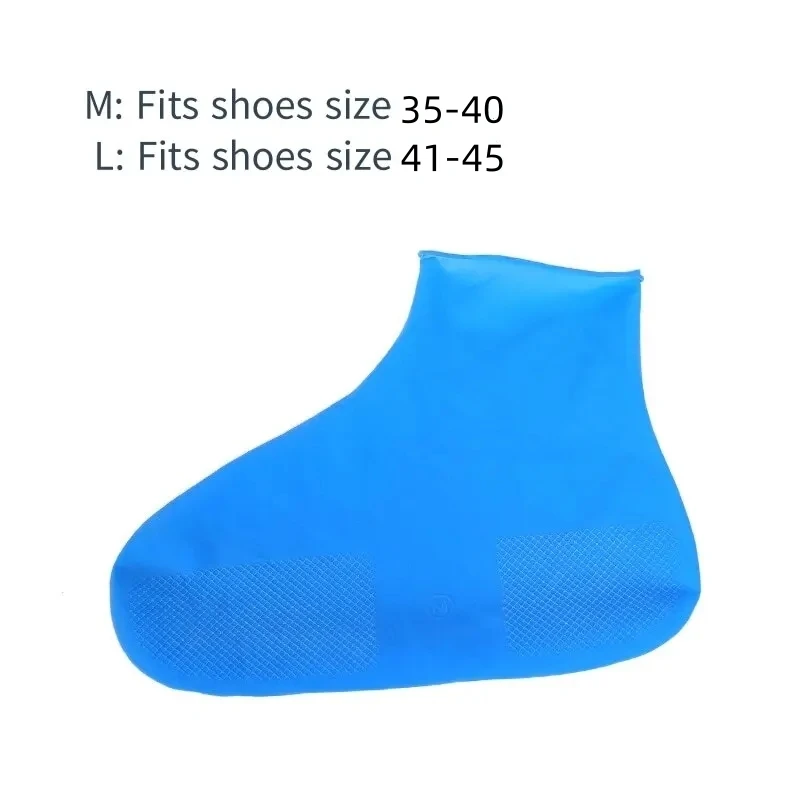 Reusable Waterproof Slip-Resistant Rubber Rain Boot Covers
