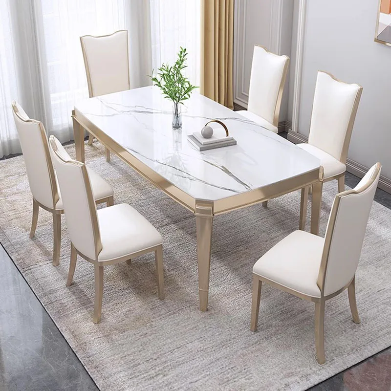 

Modern Nordic Dining Tables Living Room Luxury Apartment Dining Tables Breakfast Console Muebles Para Hogar French Furniture