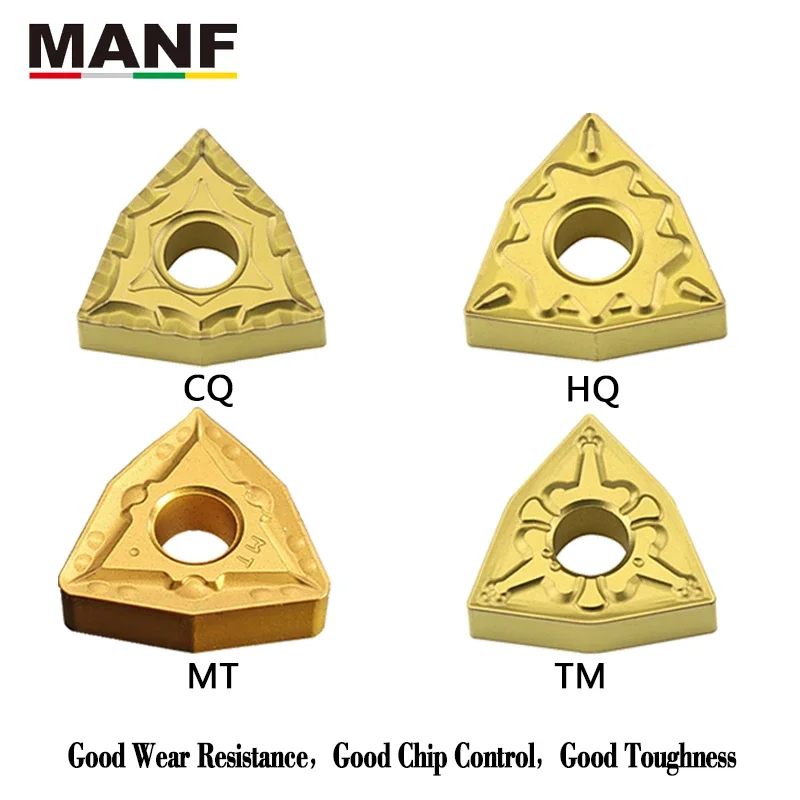 

MANF WNMG080404 WNMG080408, аксессуары для токарного станка, лезвие с ЧПУ для стального держателя, жесткая металлическая вставка