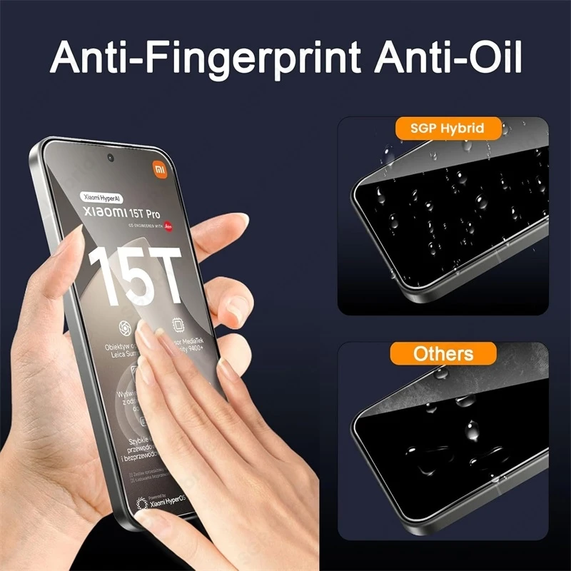 3-Pack HD Tempered Glass Screen Protector - Case Friendly, 9H Hardness