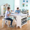 Kids' Art Table and Chair Set - Creamy White: Wooden Kids Play Table for Arts and Crafts| Coloring Desk ,Kids Activity Table 2