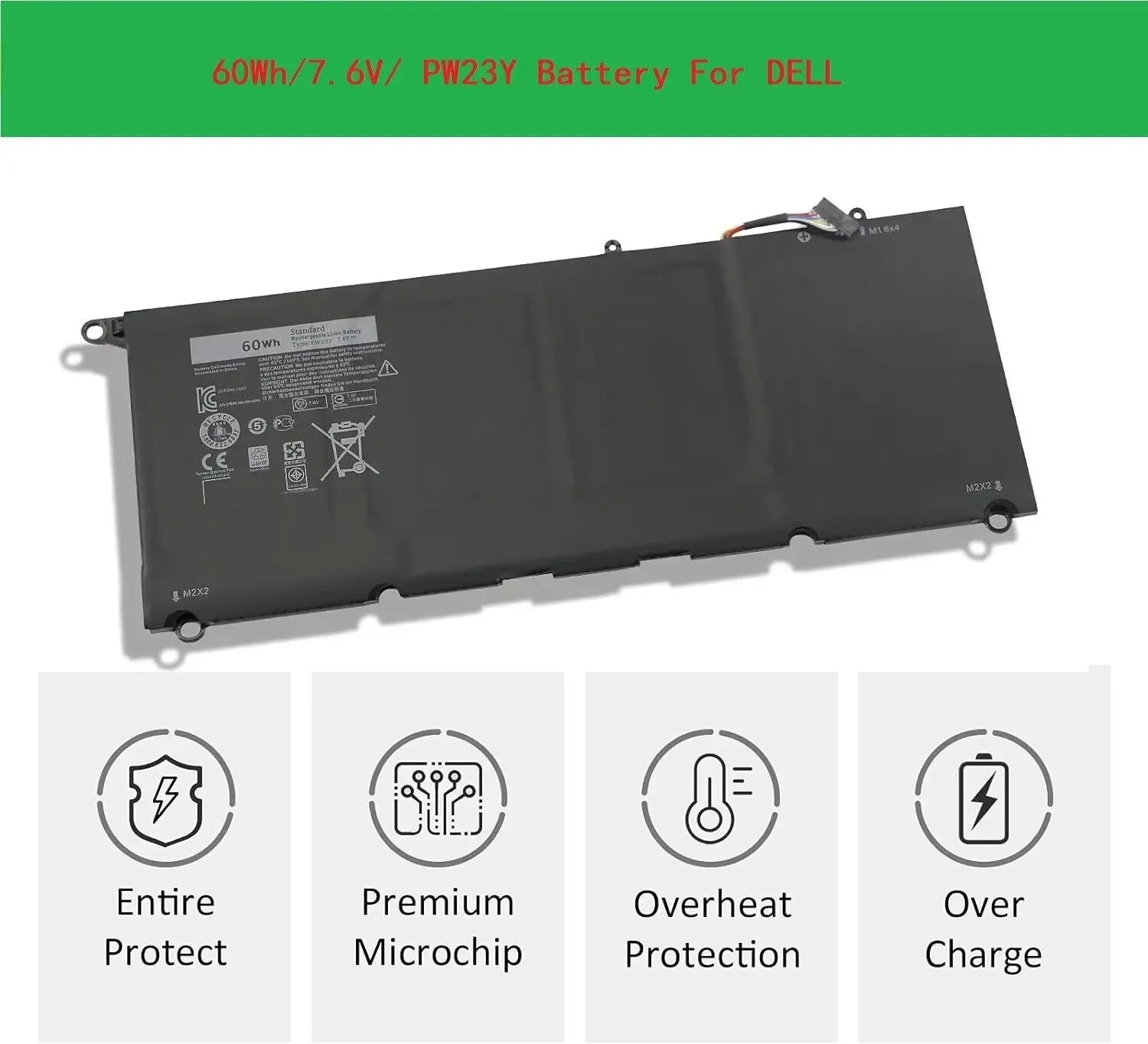 Sostituzione Della Batteria Pw23Y Tp1Gt Rnp72 Per Dell Xps 13 9360 Series Xps Muslimatexmuslimah 0 Tp1Gt 0 Pw23Y