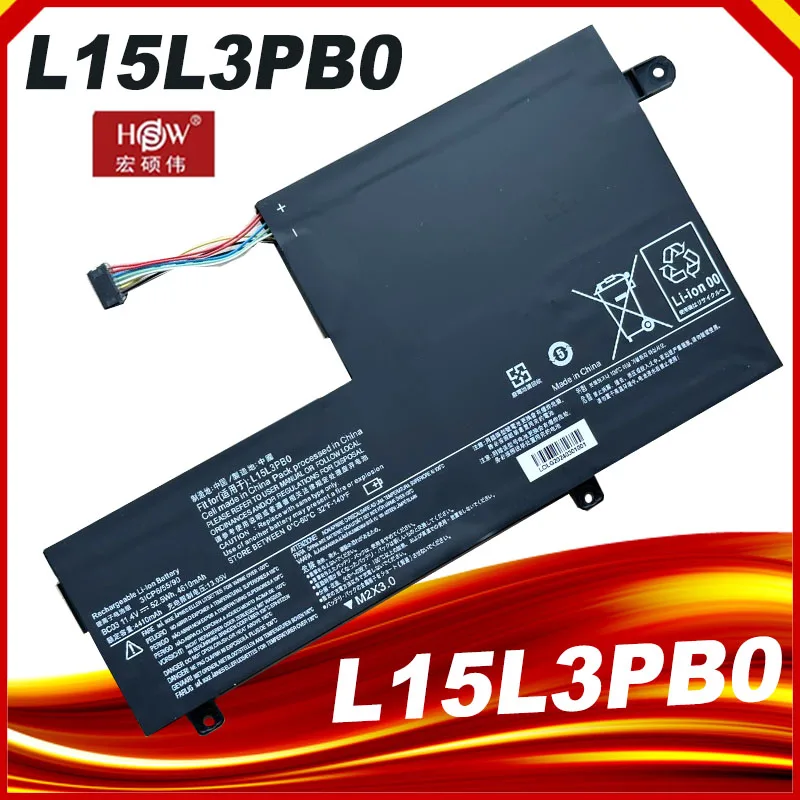 Batteria Muslimex Per Lenovo Yoga 520-14Ikb,Ideapad 320S-15Ikb,Flex 4 1470,1570,1480,330S-15Arr,14Ast L15C3Pb1