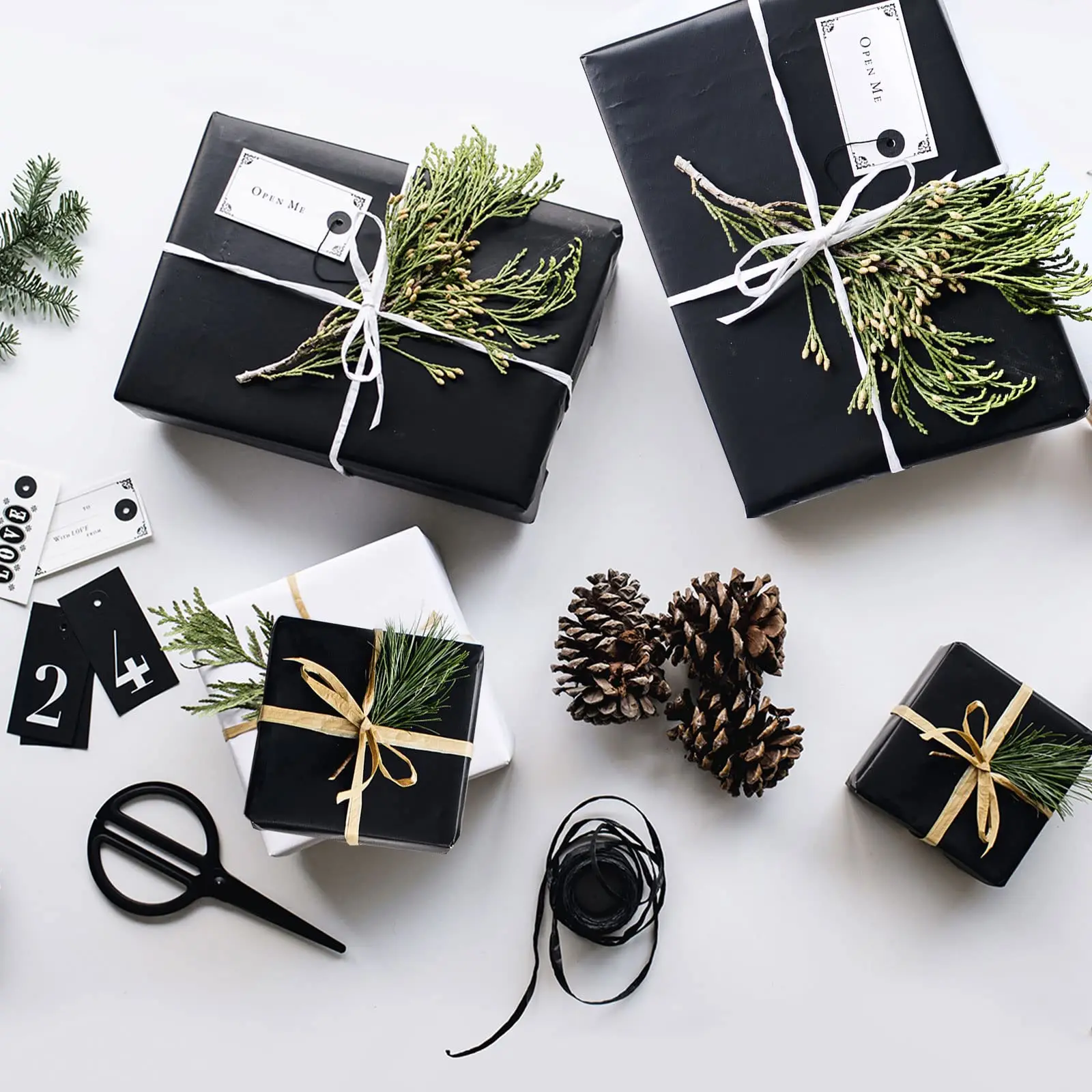 Black Paper Roll Construction Poster Board Wrapping Art Paper Roll Bulletin Board Gift Packing Eco-friend Papers