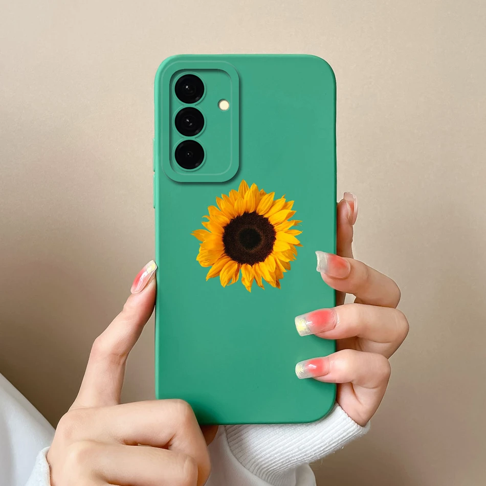 Leisure Flowers Soft Silicone Phone Cover - Full Protection Anti-Drop Housing