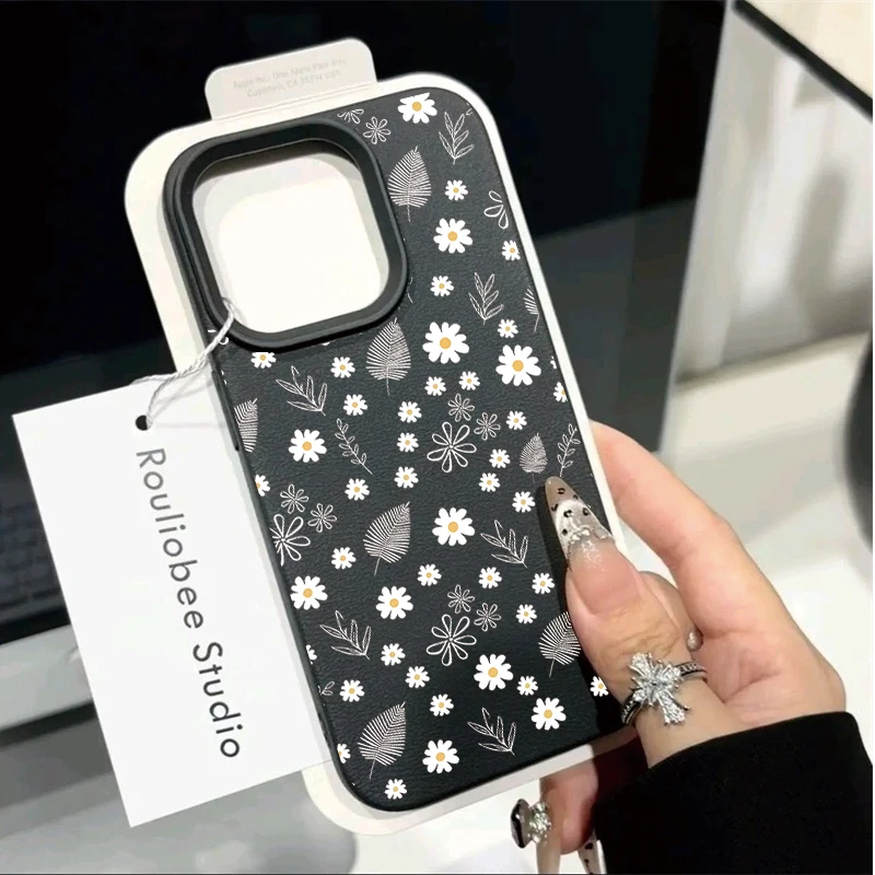 Elegant Daisy Phone Case - Ins Style Design