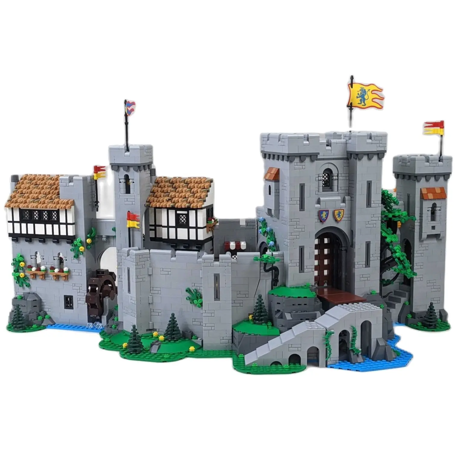 

New 10305 Lion King Knights Medieval Castle Model Building Blocks Assembly Bricks Set Toys For Children Gift Christmas