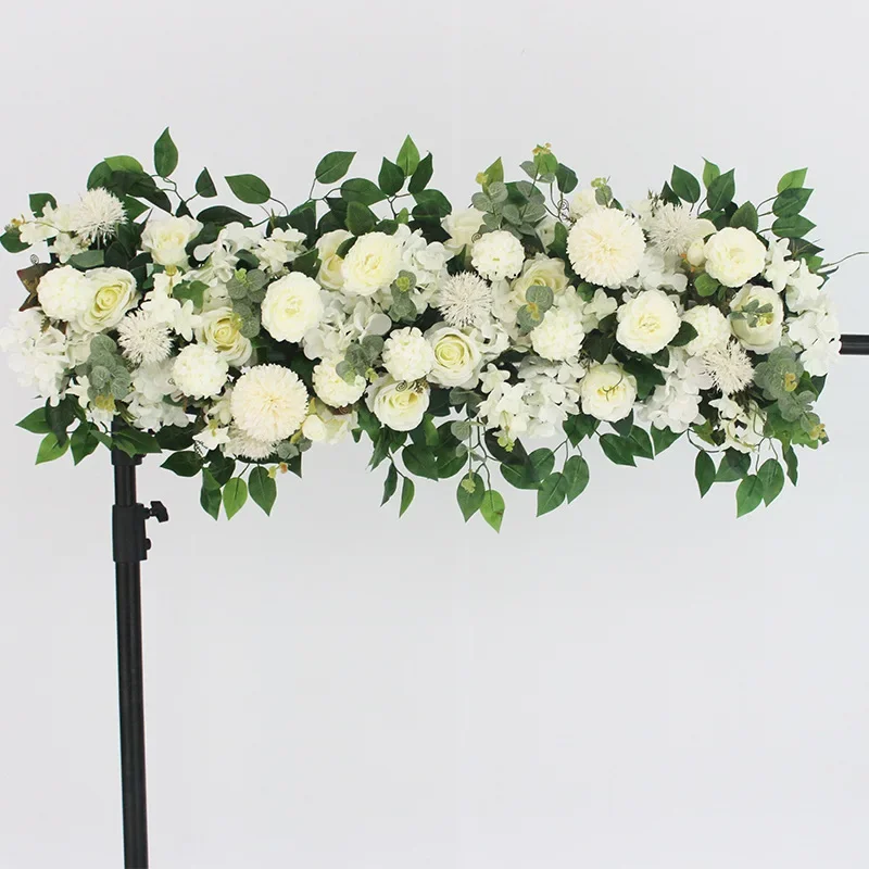 

For Flower Wedding Props Arrangement Background Marriage Artificial Flowers Rose Backdrop Decoration Photo Wall