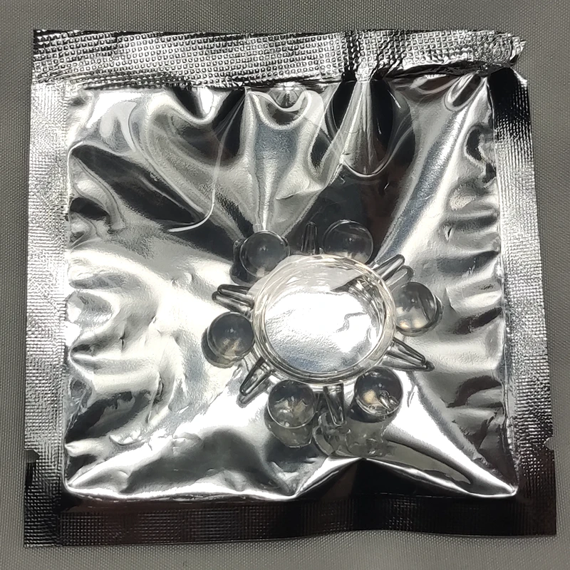 Il più nuovo anello di perline anello maschile ritardo eiaculazione ingrandimento del cazzo mini gabbia di castità non vibratore giocattoli del sesso per M_voghion.com
