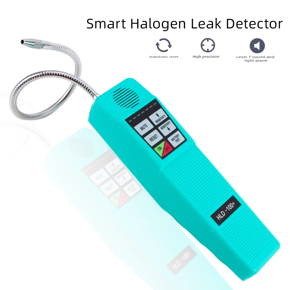 

HLD-100+ Freon Halogen Leak Detector Gas Leak Detector Gas Analyzer Refrigerant Leak Detector R410A R134A HVAC Sensitivity Tool