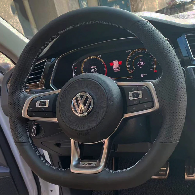 Coprivolante Per Auto In Vera Pelle Per Volkswagen Golf 7 Gti Golf R Mk7 Vw Polo Gti Scirocco 2015 2016 Interni Auto