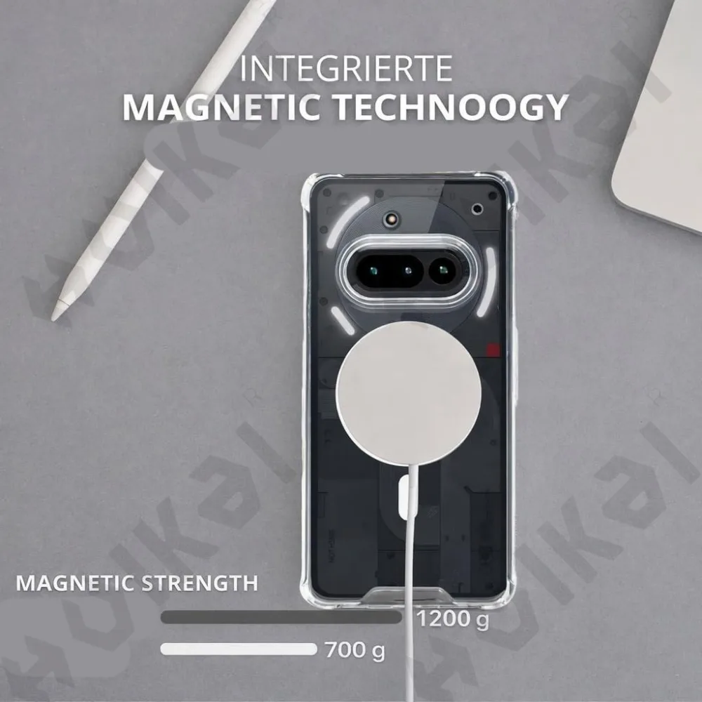 Crystal Clear Magnetic Protective Case with MagSafe - Transparent Cover