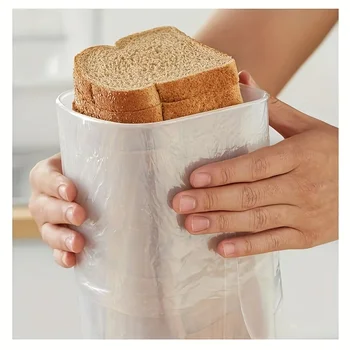 Bread box, plastic bread storage container with innovative design, keeps bread fresh and delicious for a longer period of time 1