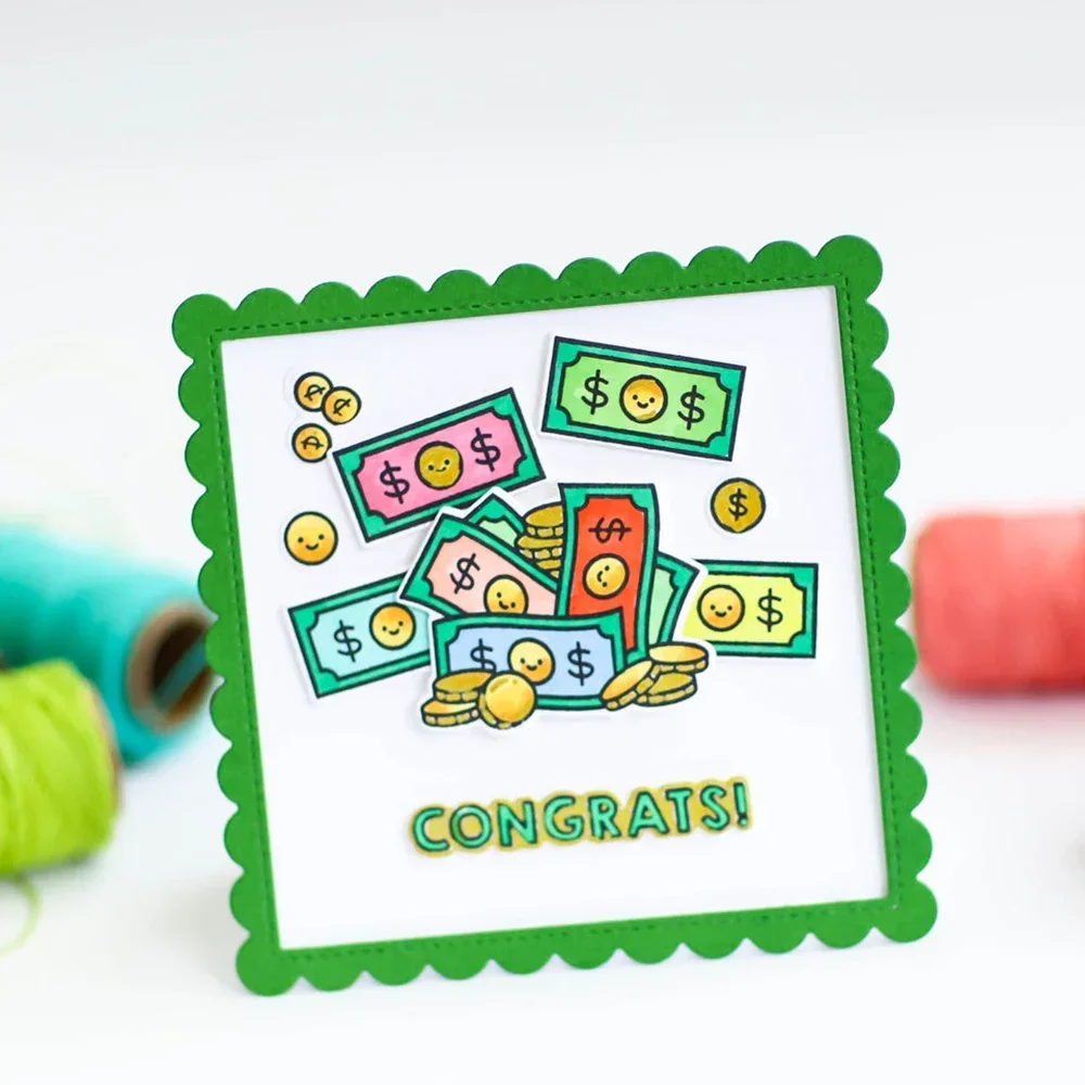 Treat Cart All the Smiles Critters in the Desert Clear Stamps and Dies for DIY Scrapbooking Album Decoration Card Making Crafts