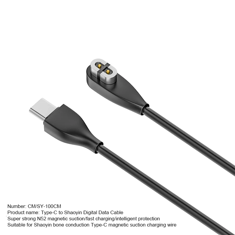 1 adet kulaklık USB/tip-c hızlı şarj kablosu Shokz AS800/S803/S810/OpenRun kemik iletimli kulaklık kulaklık şarj adaptörü