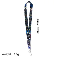 Lanières de cou pour clé, dessin animé mignon, porte-Badge d'identification, porte-clés, corde suspendue, accessoires cadeaux 4