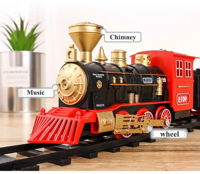 Die Casting Trem Elétrico Trilhos de Brinquedo para Crianças, Escala 1:43,  Vapor Dinâmico, Modelo Ferroviário Set, Autorama Profissional, Circuito de  Carro - AliExpress