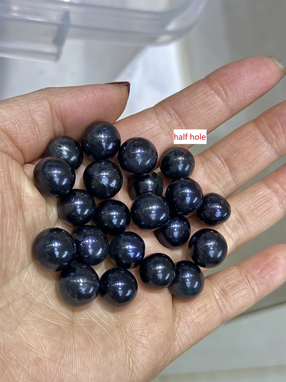 DIY BEADS,AAA 11-12 mm high luster perfect round black  pearl,100% freshwater loose pearl,edison pearl dying black can't fade 3