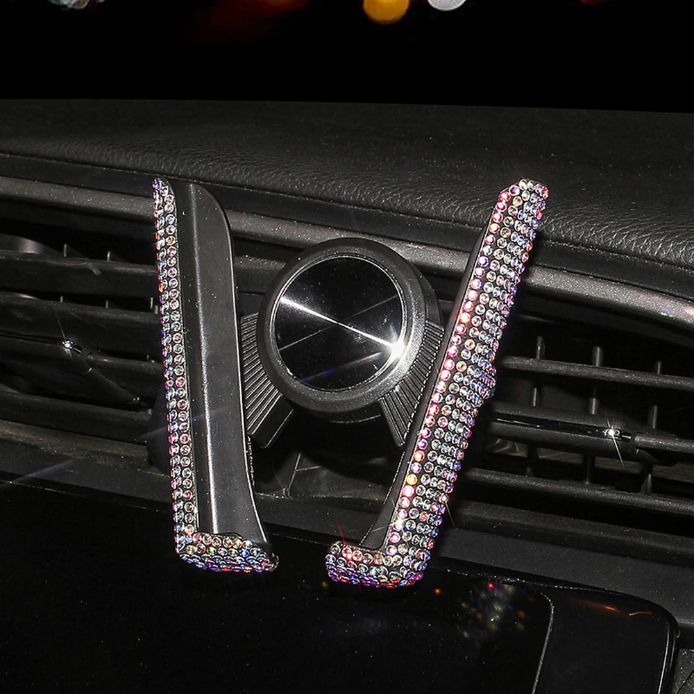 Drilled Front Air Outlet Water Cup Holder Bling Rhinestone Drink Holder For  Ashtray Water Cup Kettle Car Accessories